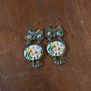 Vintage owl earrings